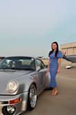 Wore this to a "Pan Am" themed party at an airport hangar (perfect PanAm blue). Love the thick fabric and the puffy sleeves. Received tons of compliments on this dress. A friend said I looked like "a modern day princess" in it. Thinking about buying in other colors. - Melinda H.