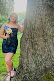 Cute dress. Very hard to keep the top up even with body tape. Otherwise cute. - Holly P.