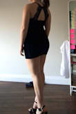 I was genuinely so surprised from the high quality of this dress. The velvet feels very luxe and looks very flattering on the body. Only thing I don't like is the fact that the top part fits very loosely, yet the body is perfect. So if you have smaller boobs you might want to consider going a size down. I'm going to be wearing this dress so much!! Love it! - Alara K.