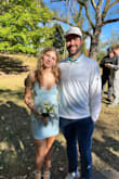 If you wear a medium, get a small, not super short. Very cute loved it!!! - Aubree C.