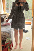 I love this dress! I am going to get it fitted at the top better, just hit a little too low on me and slightly showed my bra, but an easy fix super cute! Most clothing is too large for me in that area - Darcy D.