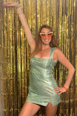 This was the absolute perfect dress for celebrating Taylor Swift's "The Life of a Showgirl" album release party that I went to. It would also be amazing for any semi-formal - I got SO many compliments! I am 5/11 and ordered the large - it was definitely a bit short on me, so I wore spandex underneath. - Devon L.