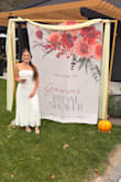 This dress was exactly what I was looking for. The Floral design was not "too much". It is hard to find a dress to fit my height and this worked out! - Genevieve D.