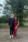 This was the perfect dress for a fall cocktail attire engagement party. The color is bright, and I felt like a fine red wine. Received many compliments, and someone even had on the olive color that night! We both loved our dresses. Fit perfectly with no tailoring needed (which is rare for my 5'2 height!) - Myra C.
