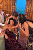 This dress is so beautiful and received SO MANY compliments. Thank god for the bride stocking the bathrooms because the dress strap BROKE. I didn't make it to dinner or dancing, after the ceremony for cocktail hour, the dress strap broke out and exposed me. If the bride hadn't stocked the bathroom with safety pins, I would have been screwed. Dress is not made for large boobs or butt. - Angelina F.