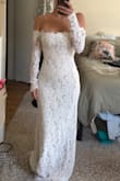 I'm looking for my elopement dress and fell in love with this! I won't be wearing it on the day of, as I went another direction, but I have decided to keep it anyway and wear it to another bridal event. It's beautiful and comfy! My only complaint is that the lacing around the shoulders really limits mobility. If this was resolved, the dress would be perfection! - Lisa D.