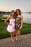 My daughter wore this pink dress to her homecoming, and it was absolutely perfect! The color was stunning, the fit was beautiful, and she received tons of compliments all night. The fabric looked elegant but was comfortable enough for dancing. It photographed beautifully too; truly the perfect dress for a special occasion. Highly recommend! - Maria F.