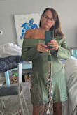 I love the fit of this dress. I got a large first, but my boobs were too squished. 34dd. The extra-large fits better. - Jada B.