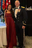I wore this to my husband's Military Ball and received lots of compliments. I love the pleats and how "flowy" and comfortable the dress is.  I do feel it fits true to size, but you will need heels with this dress, as it will touch the floor without them. The top is a little fitted, and I am not large chested (34A), but the next size up would have been too big. So, if you are larger in the chest, I would size up one size.  I'm really happy with the quality of the dress, and definitely recommend it to anyone! - Paige P.