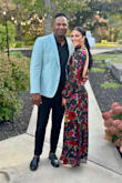 I wore this floral open-back gown to a fall wedding, and it was absolutely perfect! The bold red and burgundy florals against the black background made it feel romantic and elegant, while the flowy chiffon fabric gave it beautiful movement on the dance floor. The high neck and long sleeves balanced the open back perfectly. It felt classy but still a little daring. I got so many compliments throughout the night! The fit was flattering and comfortable enough to wear for hours, even through dinner and lots of dancing. Definitely a statement piece for any wedding or formal event, feminine, timeless, and just the right amount of drama - Tatum W.