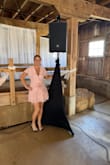 Beautiful dress, I got a lot of compliments on it. It fit my body a little tight, but my breast a little loose, and it was very low cut in the front had to put a pin in it. But I got a lot of compliments on it, and it was very pretty on me. - Mary H.