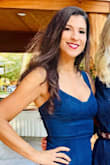 Denim was not rough very soft without wrinkling. Got so many compliments at a western wedding guest. Small bust and this dress was flattering. Length was perfect and fit was so comfortable. - REBECCA R.
