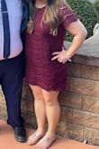 Very cute and comfortable. I felt confident in this dress! Not too short since I'm short. Would totally recommend. - April R.