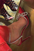 These shoes were incredibly stunning! They were comfortable, elegant, sexy, and I received so many compliments. They looked absolutely perfect with my dress, and I couldn't have been happier! They were a little tight around the widest part of my foot, but I was able to use the frozen sandwich bag trick in the freezer, and they were perfect. I was on my feet for over five hours and I still didn't want to take them off. - Diane H.