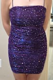 My daughter and I spent hours sifting through the website, saving dresses she liked to fit her homecoming theme of 'A night in Rio'. Ultimately, this is the dress she chose, and she is still so in love with it! She paired it with gold accessories and gold flip flops. The dress fit perfectly, though it runs a bit small around the chest/back area, especially when trying to clasp it closed. It does have a mid-length zipper in the back, which made the clasp process easier. She's already trying to find an excuse to wear it again. Thank you! - Holly A.