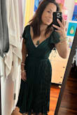 If you're a size 26 5'2, medium will not look good, small is best. - Diana M.