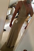 I go to formal events all the time and this is absolutely my favourite dress I have EVER purchased. The measurements were very true to the size chart. I got a size small and measure all the size small measurements besides an inch over in my waist, where it was slightly tight but the material was pretty stretchy so it was fine! I love this dress because you can wear it so many different ways and I love the low front-backless look. My absolute favourite thing about the dress that it was long enough for me because I am so tall, it is sometimes an issue finding a dress that is long enough but because you tie the top on your own, you can adjust how low/high you want the bottom of the dress to sit by simply pulling the waist up or down before fixing the top portion how you want it. Would recommend and will definitely wear again! - Jamie L.