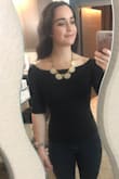 I absolutely love this shirt. You can dress it up or down and it's perfect for any event. The material is very stretcy and comfortable! - Eva U.