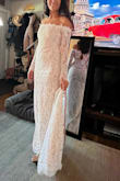 I bought this dress for my last minute elopement, and it is so beautiful. Great fabric, well made and really pretty. The shipping was really fast, too. I'm 5'4, 115lb, and flat chested- the extra small was way too small, I couldn't lift my arms. The small was also too small :( I ended up returning it, but if it had fit- I would have worn this one to my wedding. - Daphne B.