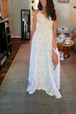 This dress is stunning, comfortable, moves really nicely, and fits great. Not ideal for my fall elopement, but I decided to keep it for my rehearsal dinner in Mexico next year. Literally fav dress ever. - Daphne B.