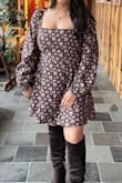 The qualify of this dress is amazing. The chest was a little snug so I sized up to a large. Perfect for fall with the thicker material. - Anelis O.