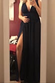 The dress is absolutely beautiful! I love it. Can't wait to use it definitely would recommend. It doesn't slip either so that's a plus. - Emma B.