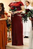 I wore the Captivating Presence Wine Red Satin Cowl Back Maxi Dress as the maid of honor in a wedding, and it was stunning. The color and fit were beautiful, and the satin fabric felt soft, not too thin, though I wished it were a bit thicker. At 5'11, I was thrilled by the length; it reached the floor even with 1¾-inch heels, which rarely happens for me! Wrinkles were tricky, but Lulus customer service was wonderful. Using their tips (and a pressing cloth with medium-high heat, inside out), the wrinkles came out perfectly and stayed out all night. If you wear shapewear, I recommend Spanx's low-back option. It worked great under this dress and didn't show. My only complaint is that the fabric shows moisture easily, so sweat or tears can leave spots until dry. Overall, this dress is gorgeous, comfortable, and very flattering. I received so many compliments and would absolutely buy it again, especially at this price point! - Bonnie S.