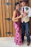 one of my favorite dresses! wore it to a wedding and got so many compliments! super flattering and the open back is chefs kiss! - Madi R.
