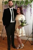 This dress was perfect for my bridal shower! It was comfy and fit perfectly! Everyone was giving me compliments on it all day! - Courtney M.