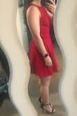 The quality of this dress is great! Once I put on, I felt the back didn't quite flatter my body type, though. Maybe I should have gone a size down! - Eva U.