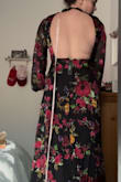 Cute dress, but overall didn't fit the vibe of the event, and was a little too baggy and unflattering. I would also say that the leg slit was just a little too high and my legs were a little too pale to pull it off. Back was gorgeous and it's an interesting material, slightly flimsy, but if there is any other event where I can rebuy a similar dress to it, I will! - Gracen M.