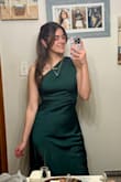 Bought this for a cousin's wedding, received so many compliments. It falls beautifully and hugs around all the right places! A little long, but it depends on how high your heels run ;) - Leeanne A.