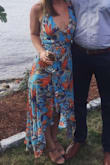 I loved wearing this dress for a summer wedding. It was comfortable, cool and definitely has a nice statement quality to it. Fun dress, definitely recommend. - Heather C.