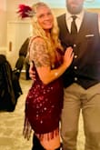Fits perfectly! Super cute and fun. hugs all the right curves without being too tight. Flashy and comfortable. Bought for a 1920 theme party and it was PERFECT - Alexandra N.