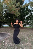 This dress was feminine, attractive, and flattering. I loved the decal across the bust and the otherwise simple silhouette. I received many compliments and felt beautiful! - Blaire R.