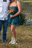 We were super happy with the price and quality of the dress. It wasn't too short, and my daughter is 5'9". It was snug, so ran a little small, but got great! - Kelli R.