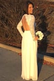 My sister decided to do a small casual wedding so I bought this dress for her to wear and it was beautiful! She loved it! It fit perfectly and was comfortable, she wore it all night!! - Ashley A.