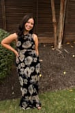 I have gotten so many compliments on this dress. It is the PERFECT wedding guest dress. Form-fitting but stretchy in all the best ways. I'm 5'2, and the length was perfect with heels. - Cheyenne H.