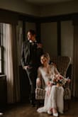 I can't begin to say how beautiful I felt in this dress. It's relatively lightweight, fits like a glove, and the quality was amazing. I did not need any alterations. The train is short, but you may want to add a bustle depending on your height. - Hannah R.
