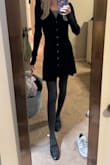 This dress goes really well with opaque tights for winter events. - Jessica P.
