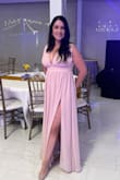 In my opinion, this dress is very beautiful and elegant. I loved the soft pastel pink color and how it looks when you wear it. It's comfortable, lightweight, and perfect for a quinceañera party. I would definitely buy it again. - Krisel R.
