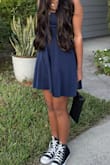 Daughter picked this out. She barely wears dresses but wanted to wear one for her first HOCO. Looked great on her and she was comfortable. - Joy D.