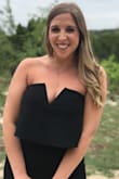 This jumpsuit made the PERFECT wedding outfit for a formal wedding in the spring. Not only did it flatter my curves but also made my waist look small by complementing me in the right area. The legs are a little long/wide but didn't even matter with the right choice of heels. Definitely couldn't have worn - Erin J.