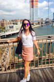 Love this skirt so much I have it in 2 colors! Blush is super versatile and I wear it in between all seasons! Can be dressed up and dressed down with a simple white t shirt. Perfect with room to tuck in a shirt or wear a crop top. - Danielle P.