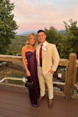 I wore this dress to a Fall wedding. The color and fabric is beautiful. 
My only issue was the bust and the heaviness of the dress. It was snug across my chest, but because of the weight, I was constantly pulling it up. It's also fairly long even with 3 in heels. Had I more time, I would have got it hemmed. - Kelly L.
