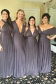 This was one of the most comfortable dresses I've ever worn!!! I was in a wedding party of 8 bridesmaids and everyone was able to customize the top of the dress to fit their own style/body type. It was absolutely perfect! We got so many compliments. Can't wait to wear it again!! - Jenna L.