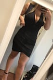 Love the material and the fit of this dress! The material is thick but stretchy and so comfy! I didnt have to wear a bra with it which was extremely convenient. - Katherine S.