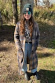 This coat is perfect for those chilly fall days that aren't too frigid just yet. I like that the length covers most of my legs. I'm typically a size small or xs with Lulu's and ordered the coat in a small. It's a bit loose but perfect for chunky sweaters and layering underneath. - Cait D.