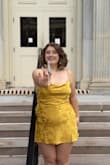 I absolutely love this dress. It falls so pretty on me and looks great in photos. Great for a fall graduation. - Emma B.