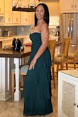 I received many compliments on this dress. It is true to size and very well made. The fabric is not too heavy or too lightweight. - Jonita H.